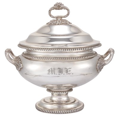 Lot 223 - American Coin Silver Two-Handled Covered...