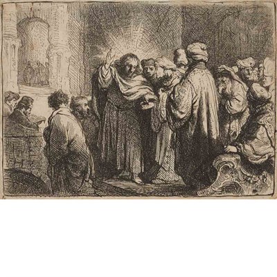 Lot 510 - Rembrandt van Rijn (1606-1669) THE TRIBUTE...