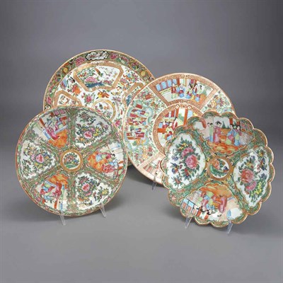 Lot 128 - Group of Four Canton Famille Rose Porcelain...