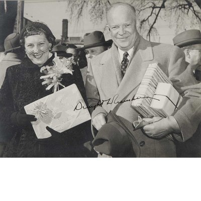 Lot 72 - EISENHOWER, DWIGHT D. Signed photograph....