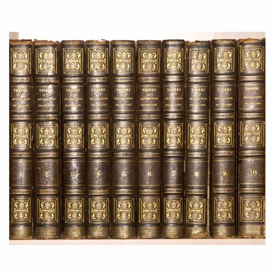 Lot 492 - [FINE BINDINGS] THIERS, M.A. Histoire de la...