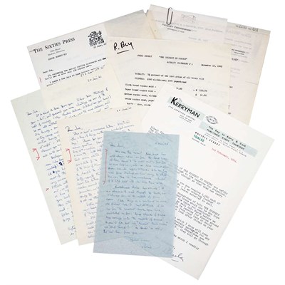 Lot 193 - BLY, ROBERT Group of twenty letters to poet...