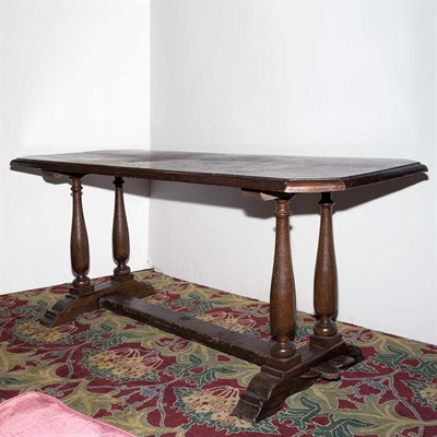 Lot 1266 - Provincial Walnut Monastery Table Height 32...