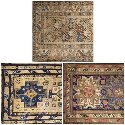 Lot 608 - Group of Three Caucasian Rugs Comprising two...