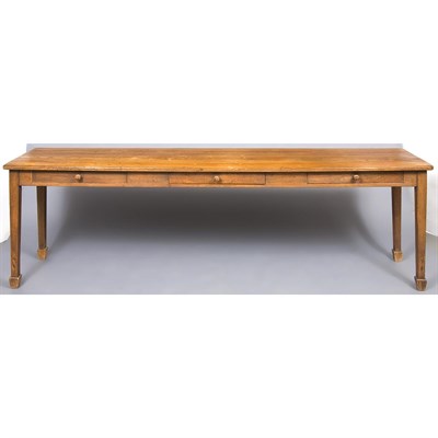 Lot 1244 - American Stained Pine Console Height 29 inches,...