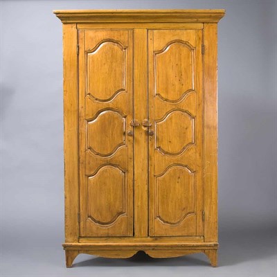 Lot 1250 - French Provincial Fruitwood Corner Cabinet...