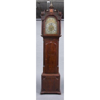Lot 1207 - George III Mahogany Tall Case Clock Height 8...