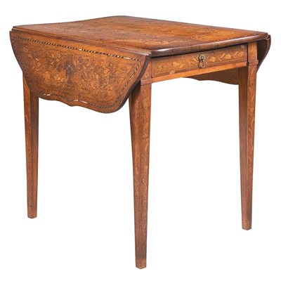Lot 1454 - Dutch Inlaid Mahogany Pembroke Table Height 29...