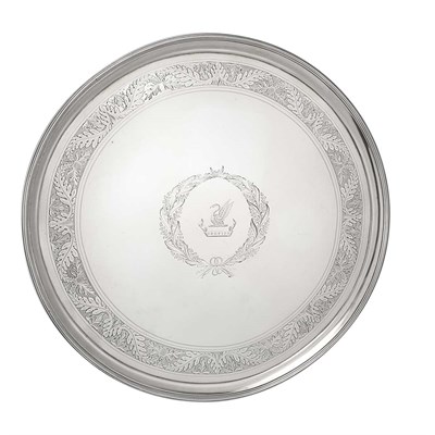 Lot 419 - George III Silver Salver John Crouch & Thomas...
