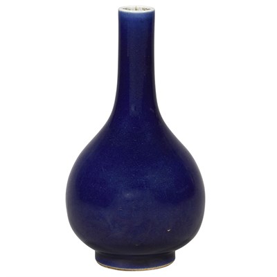 Lot 311 - Chinese Blue Glazed Bottle Vase 18th Century...