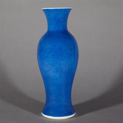 Lot 413 - Chinese Porcelain Powder Blue Vase 19th...