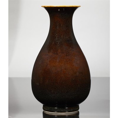 Lot 335 - Chinese Brown Glazed Vase 18th Century The...