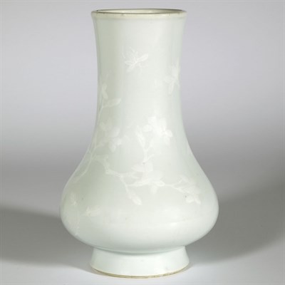 Lot 431 - Chinese White Glazed Porcelain Vase Early 18th...