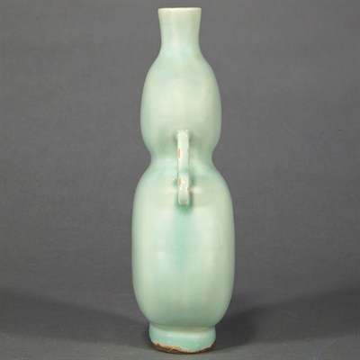 Lot 402 - Chinese Celadon Glazed Double Gourd Form Vase...