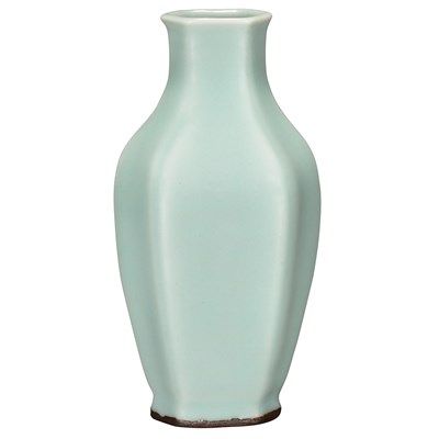 Lot 423 - Chinese Celadon Glazed Porcelain Vase Qianlong...
