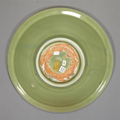 Lot 285 - Chinese Longquan Celadon Glazed Porcelain Dish...