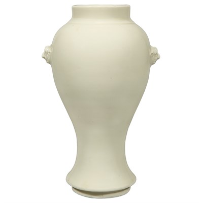 Lot 387 - Chinese White Glazed Porcelain Vase 18th/19th...
