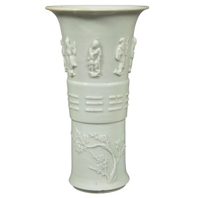 Lot 445 - Chinese Dehua Beaker Vase 18th Century The...