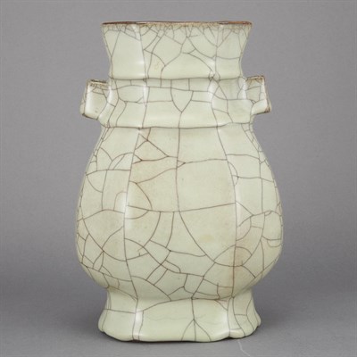 Lot 410 - Chinese Celadon Glazed Porcelain Vase 20th...