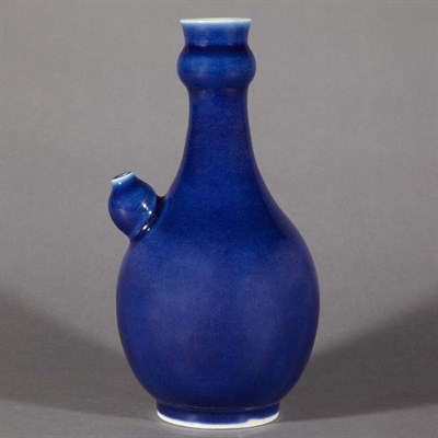 Lot 332 - Chinese Blue Glazed Porcelain Ewer 18th/19th...