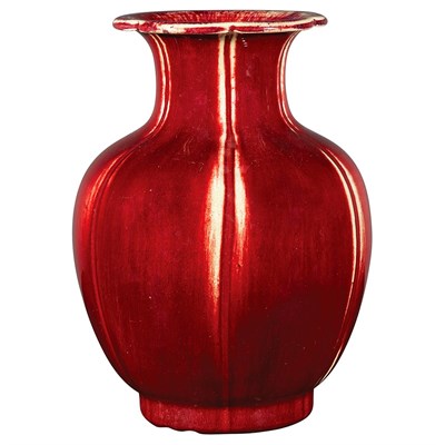 Lot 292 - Chinese Flambe Glazed Porcelain Vase 18th/19th...