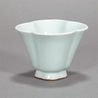 Lot 435 - Chinese Celadon Glazed Porcelain Cup 19th...