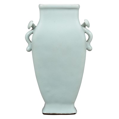 Lot 327 - Chinese Celadon Glazed Porcelain Vase Qianlong...