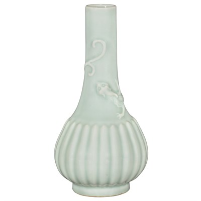 Lot 272 - Chinese Celadon Glazed Porcelain Vase 19th...