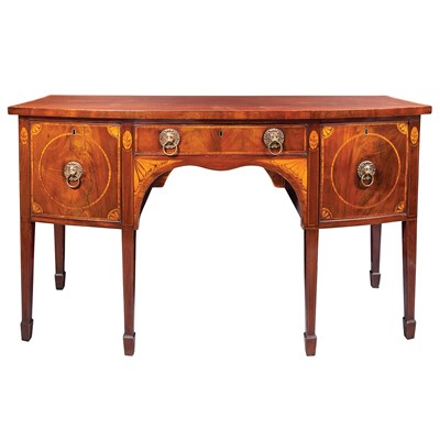 Lot 481 - George III Marquetry Inlaid and Satinwood...