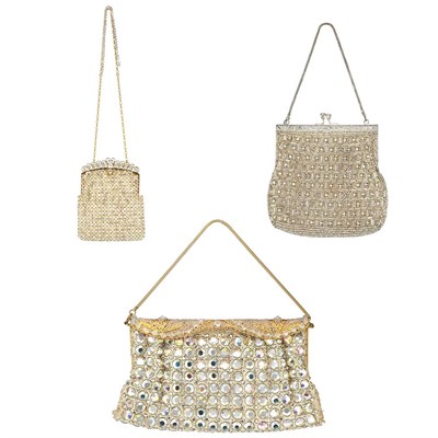 Lot 1168 - Group of Three Beaded and Sequined Evening...