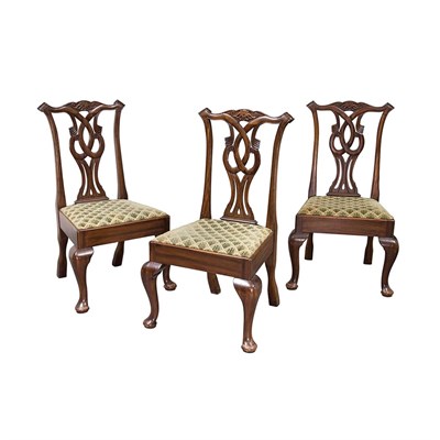Lot 1261 - Set of Six George III Style Mahogany Dining...