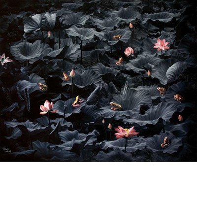 Lot 197 - Deng Wushu Chinese, b. 1968 The Lotus Pool by...