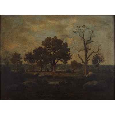 Lot 7 - Leon Richet French, 1847-1907 A Quiet Pool...