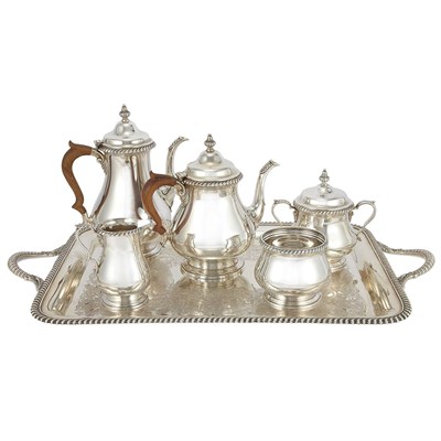 Lot 1362 - Gorham Sterling Silver Five-Piece Coffee and...