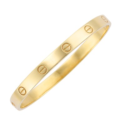 Lot 190 - Gold 'Love' Bangle Bracelet, Aldo Cipullo, Cartier