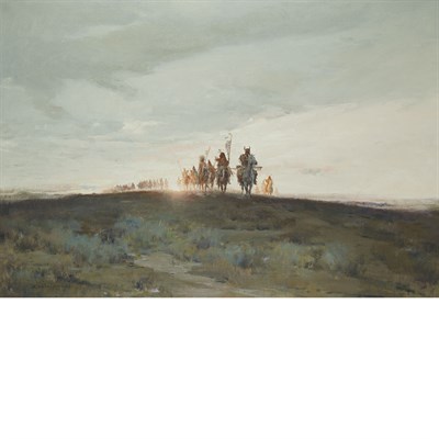 Lot 44 - Ernest Chiriacka American, 1920-2010 Warriors...
