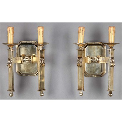 Lot 1193 - Pair of Neoclassical Style Gilt-Metal...