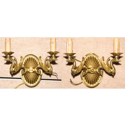 Lot 458 - Pair of Neoclassical Style Gilt-Metal...
