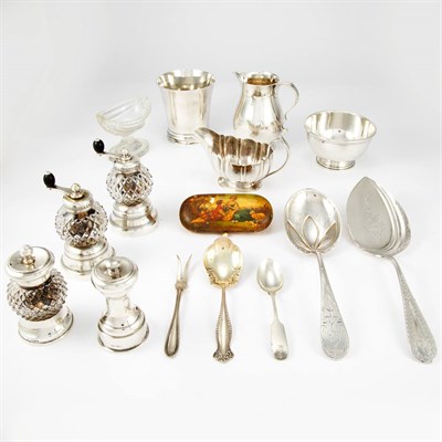 Lot 1301 - Group of Silver Table Articles and Flatware...