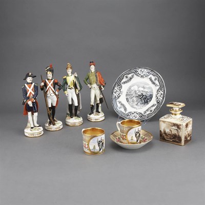 Lot 1472 - Group of Porcelain Table Articles; Together...