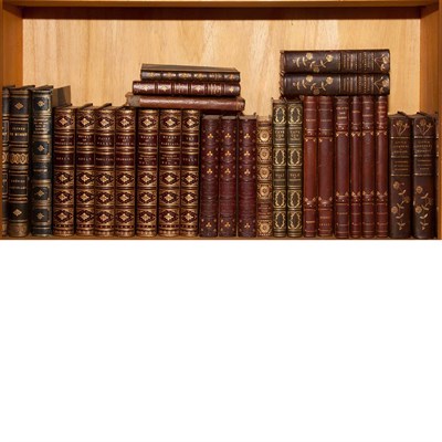 Lot 536 - [FINE BINDINGS] Group of approximately thirty...