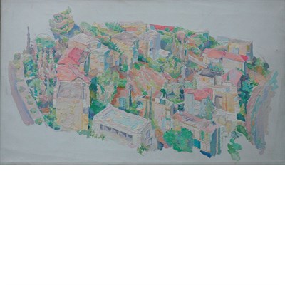 Lot 77 - Herman Rose American, 1909-2007 Haifa Suburb,...