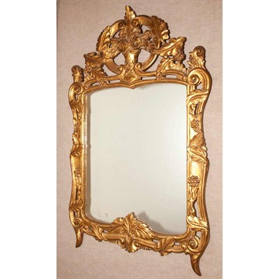 Lot 410 - Louis XVI Style Gold Painted Carved Wood...