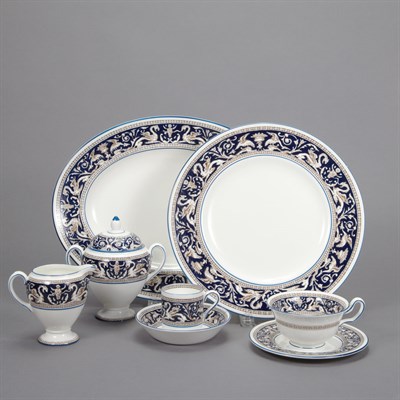 Lot 232 - Wedgwood Bone China Partial Dinner Service In...
