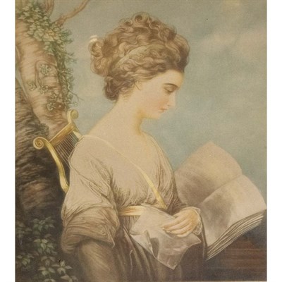 Lot 106 - E. Hector TERPSICHORE, THE MUSE OF MUSIC Color...