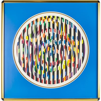Lot 91 - Yaacov Agam COMPOSITION Color screenprint,...