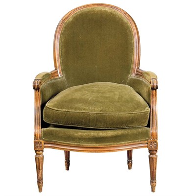 Lot 258 - Louis XV Style Walnut Bergere