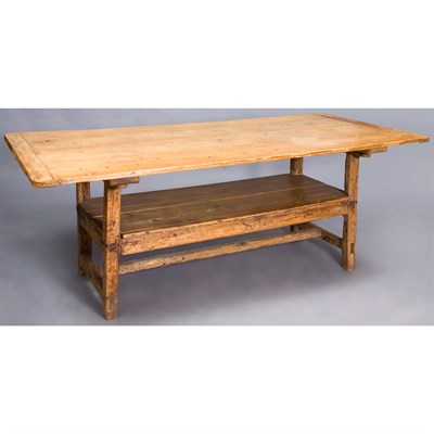 Lot 285 - Pine Hutch Table Height 26 inches, width 71...