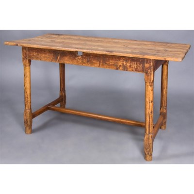 Lot 147 - Pine Farm Table 19th Century Height 28 3/4...
