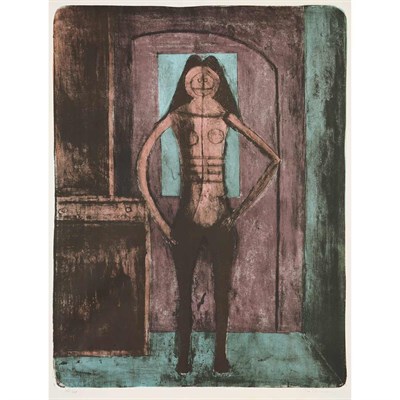 Lot 536 - Rufino Tamayo FEMME AU COLLANT NOIR (P. 111)...
